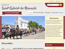 Tablet Screenshot of municipalite.saint-gabriel-de-rimouski.qc.ca